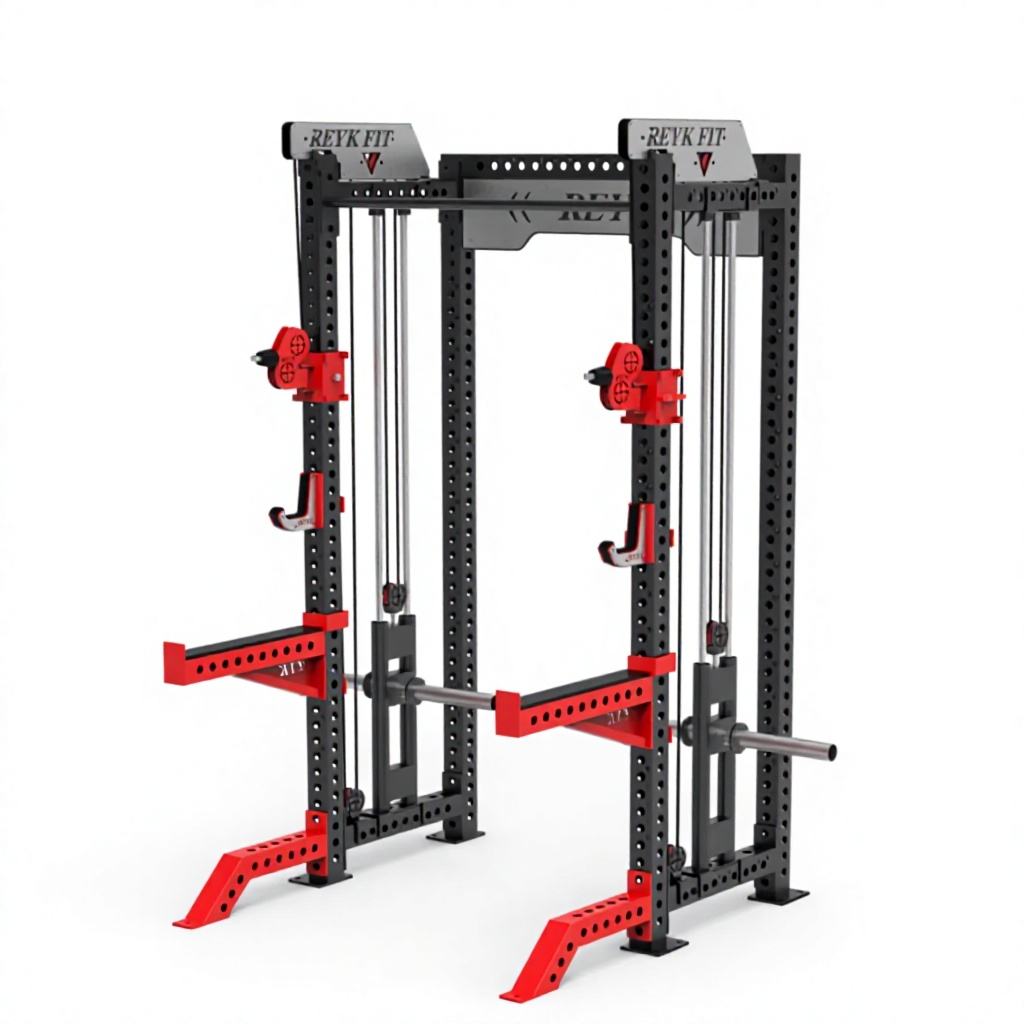 Home Gym Rack With Cables - Rak Kabel Mesin Latihan Fungsional Beban