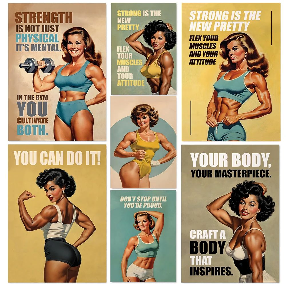 Home Gym Japan - Retro Gym Wanita Angkat Besi Kebugaran