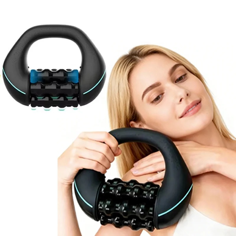 Home Gym Portable - Roller Pijat Genggam Bergetar, Kecepatan Dapat