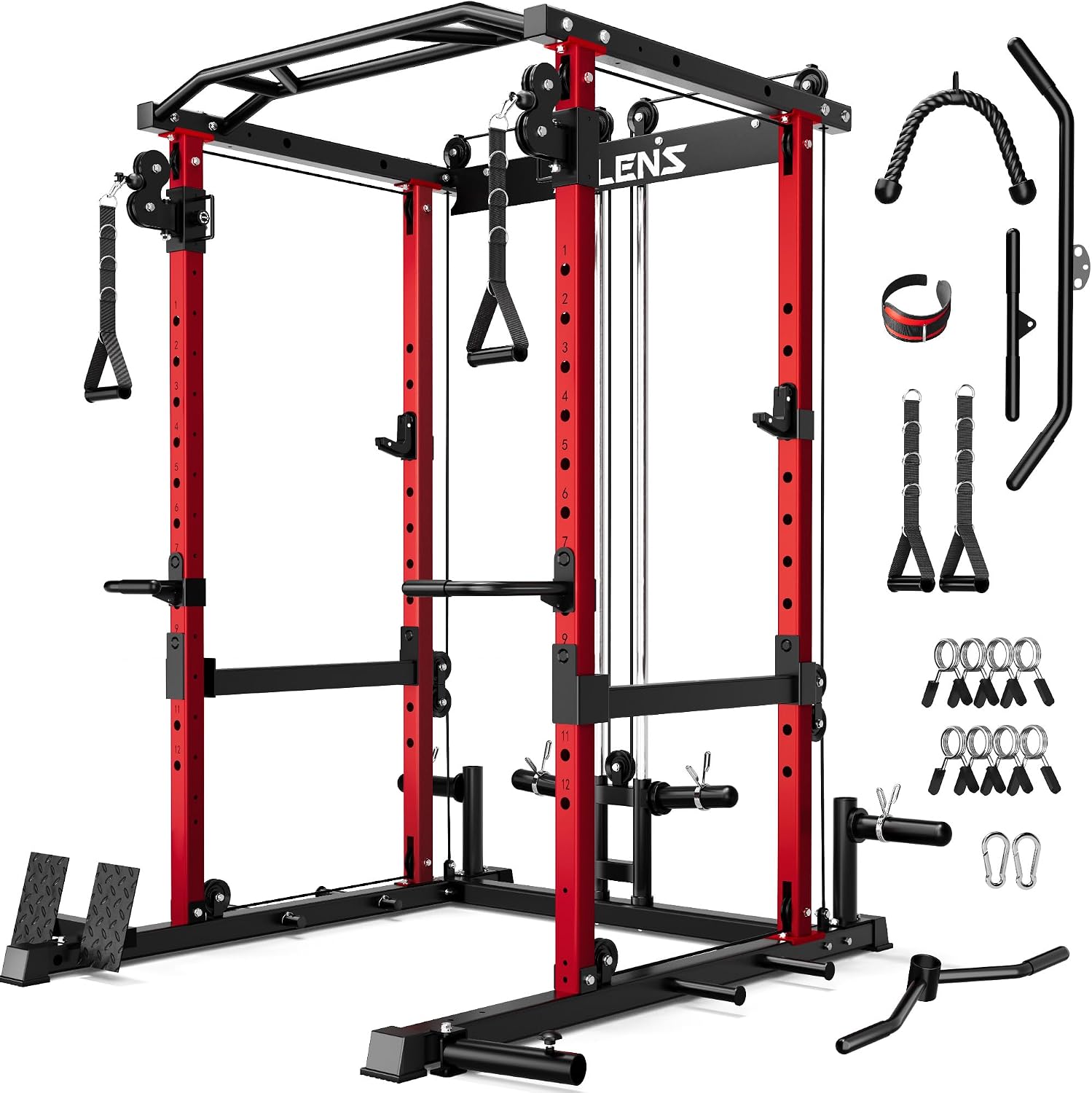 Home Gym Rack With Cables - Sistem Kabel Crossover Power Cage untuk