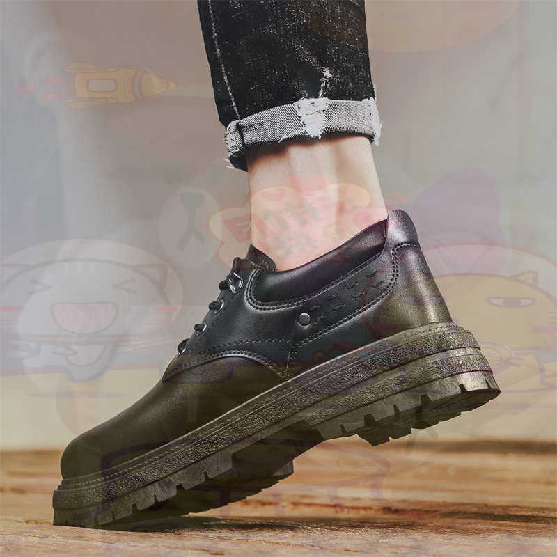 Home Gym Gold - Sepatu Pria Tenis Pelatih Fashion Kulit