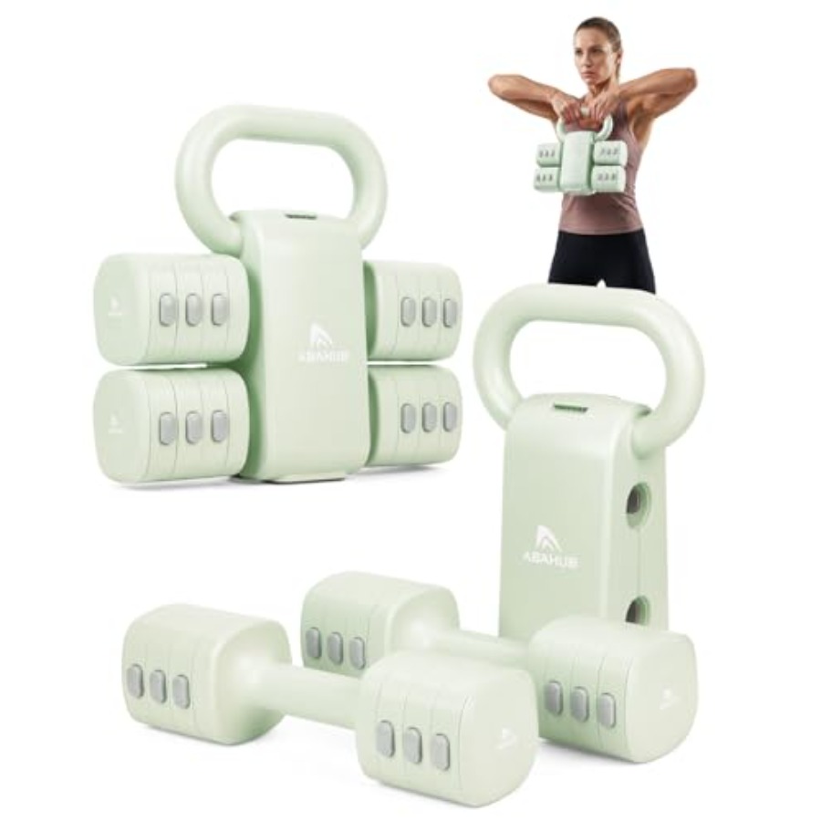 Home Gym Kettlebells - Set dumbbell gym rumahan: 4-in-1 beban