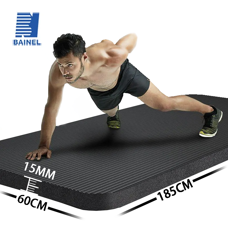 Gymnastics Mat Thick - Matras Yoga Non selip pria wanita,