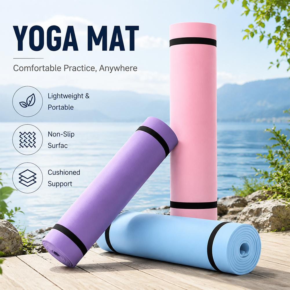 Gymnastics Mat Thick - 1/2 Buah Tikar Yoga Tebal Anti-selip