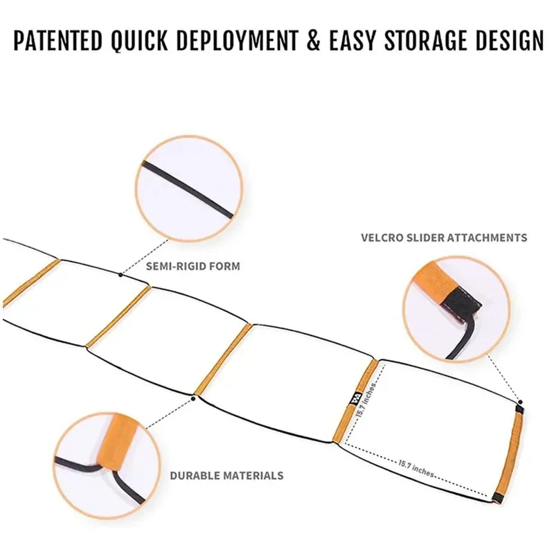 Tangga lompat latihan sepak bo - Agility Ladder Speed ulasan dan harga