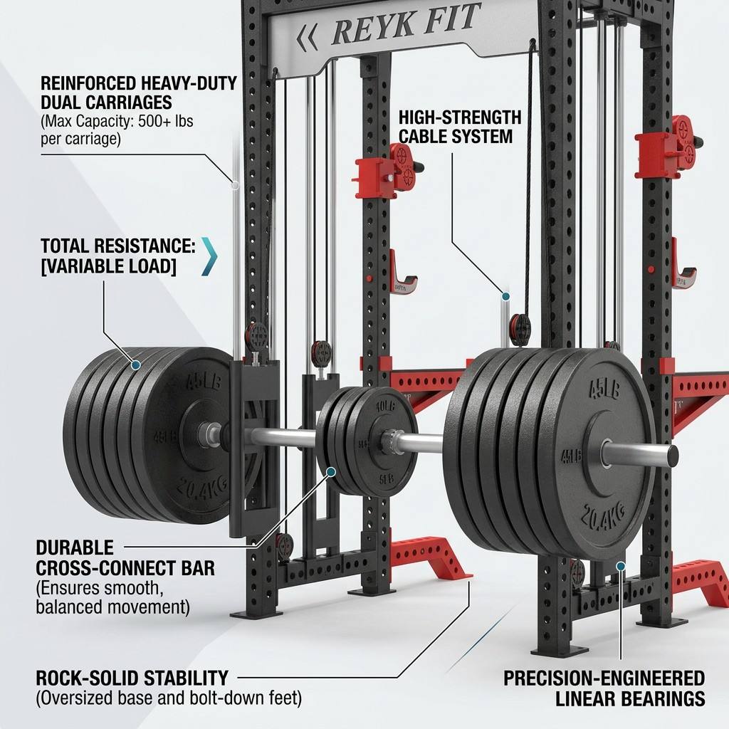 Rak Kabel Mesin Latihan Fungsi - Home Gym Rack With Cables ulasan dan harga