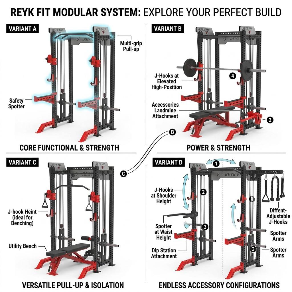 Rak Kabel Mesin Latihan Fungsi - Home Gym Rack With Cables ulasan dan harga