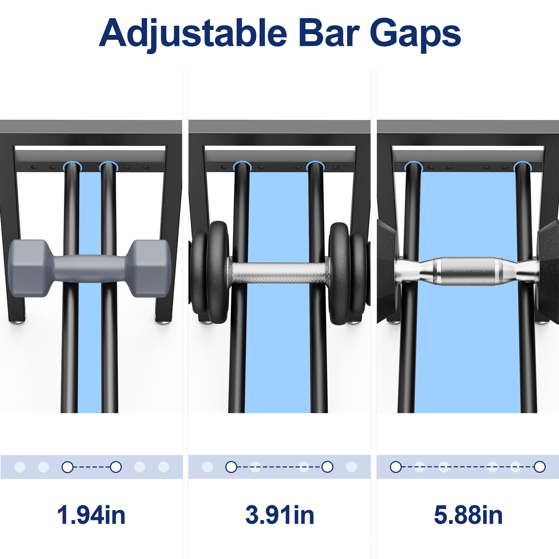 Rak Dumbbell Logam yang Dapat  - Home Gym Kettlebells ulasan dan harga
