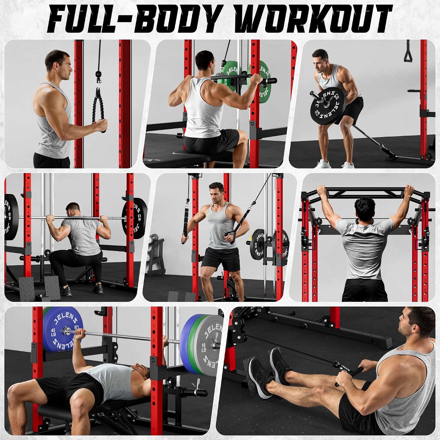Sistem Kabel Crossover Power C - Home Gym Rack With Cables ulasan dan harga