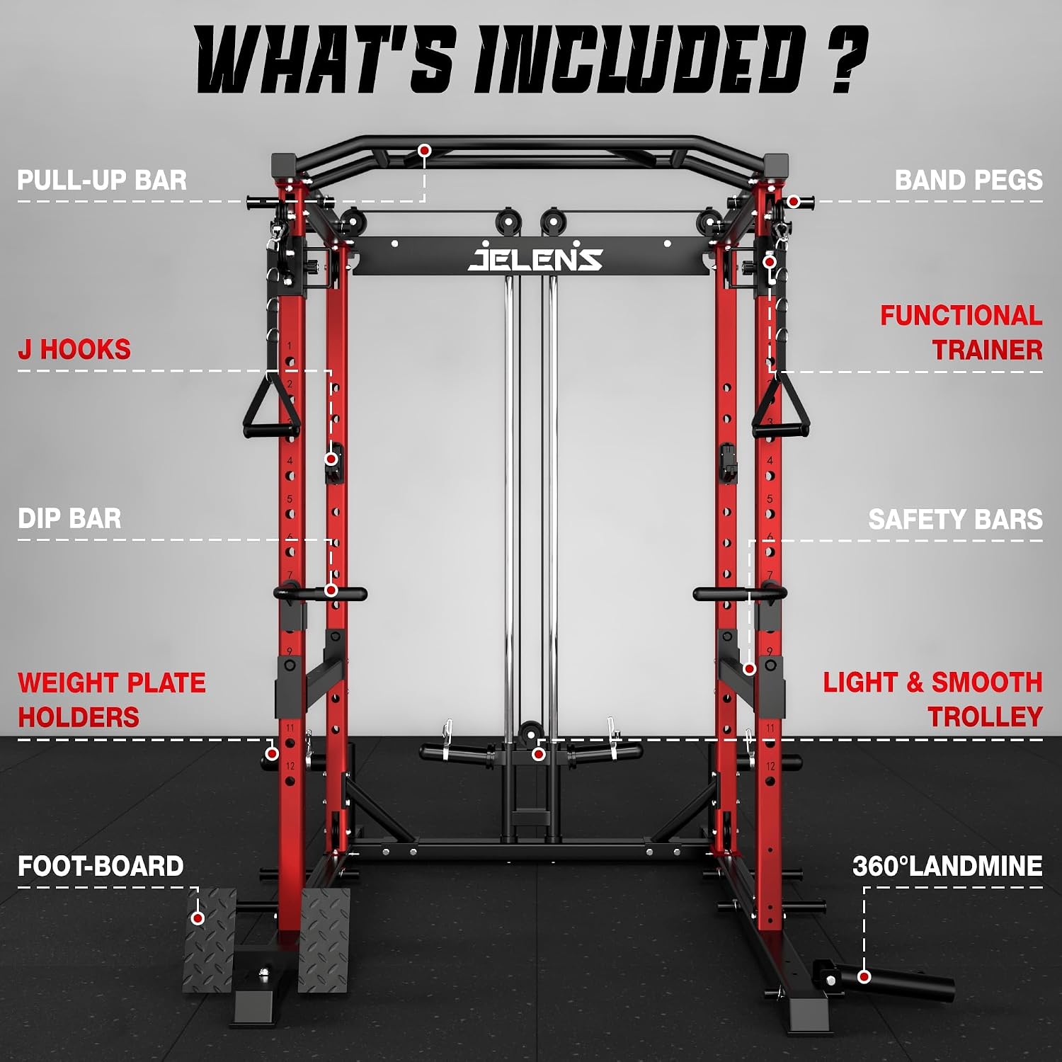 Sistem Kabel Crossover Power C - Home Gym Rack With Cables ulasan dan harga