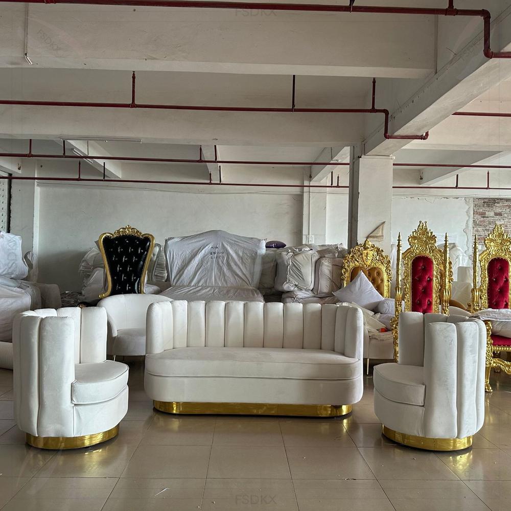 Set Sofa Modular Beludru Mewah - Home Gym Gold ulasan dan harga