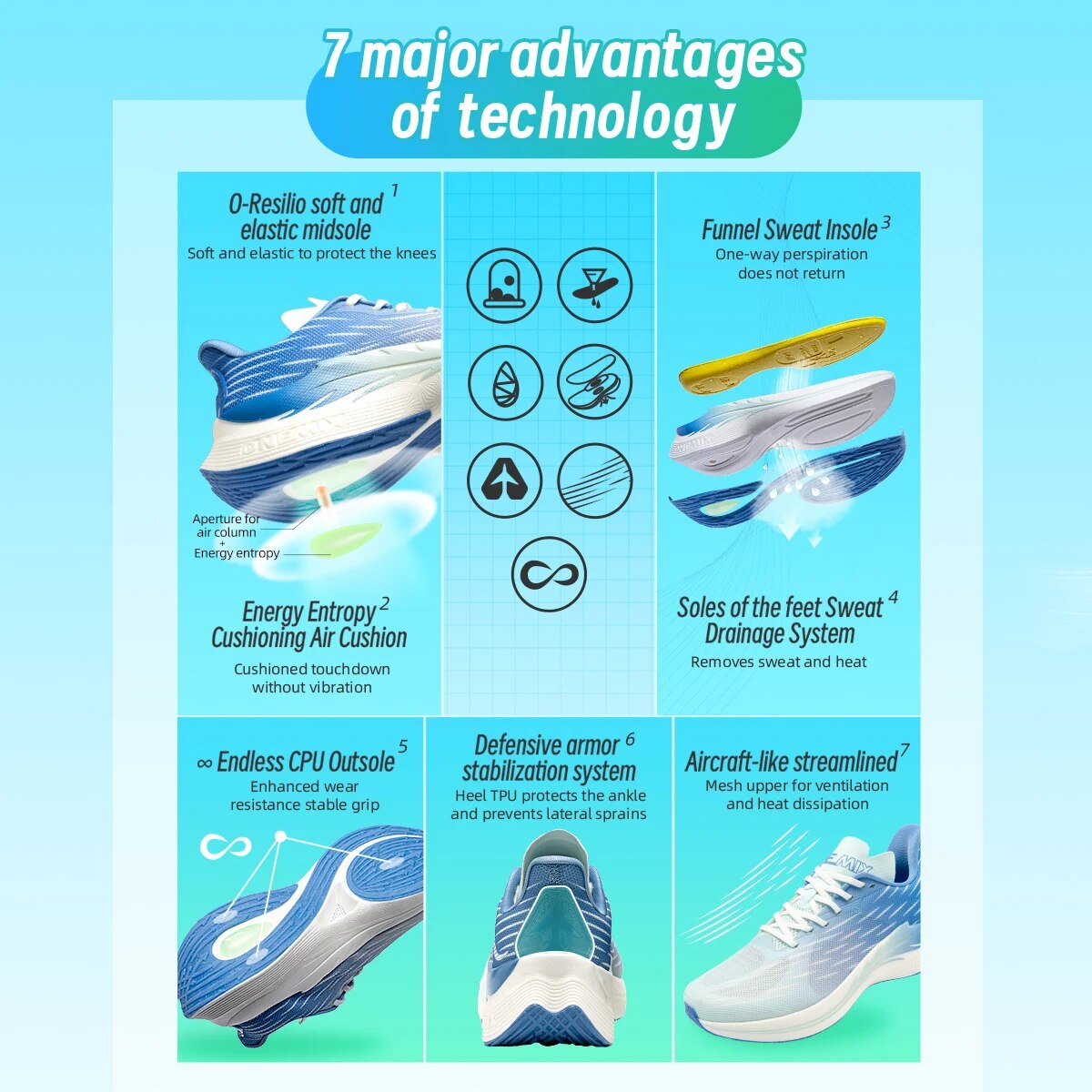 Onemix 2026 Wind Wings Sepatu  - Speed Parachute Sprint ulasan dan harga