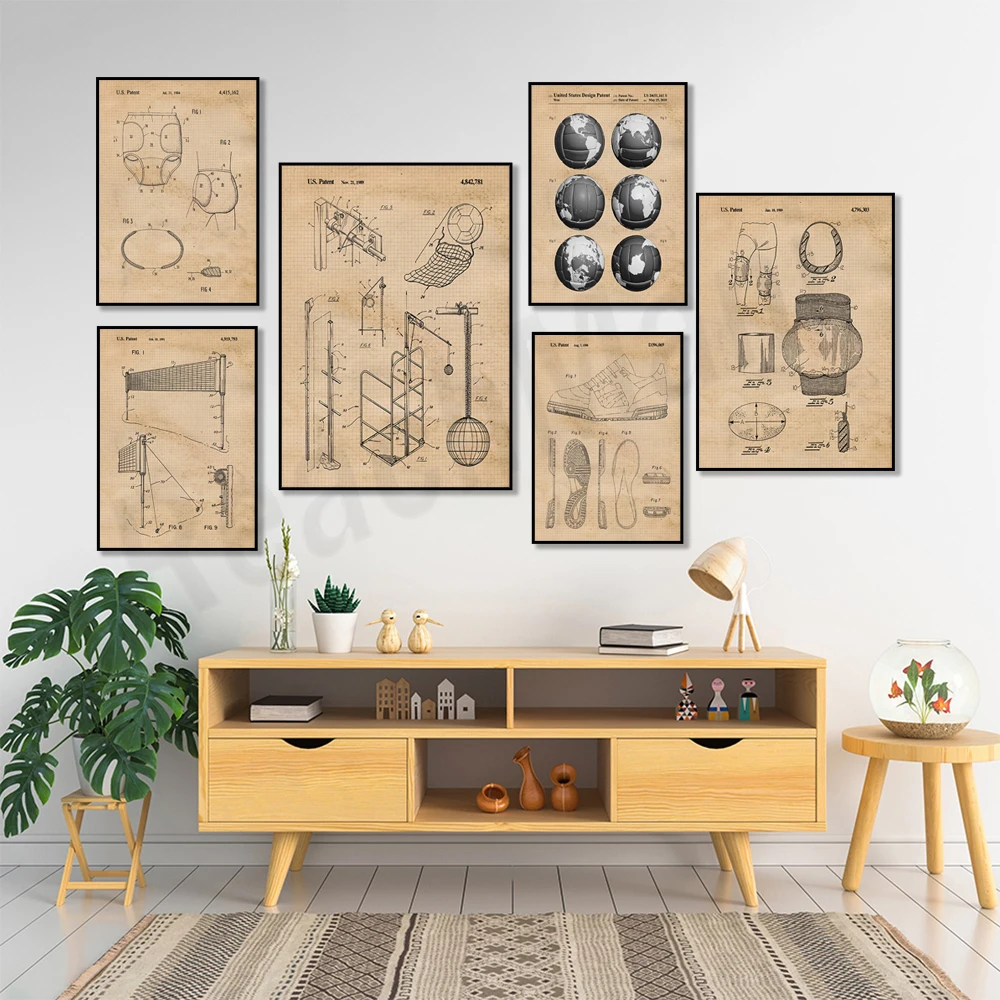 Poster cetak paten bola voli a - Home Gym Japan ulasan dan harga