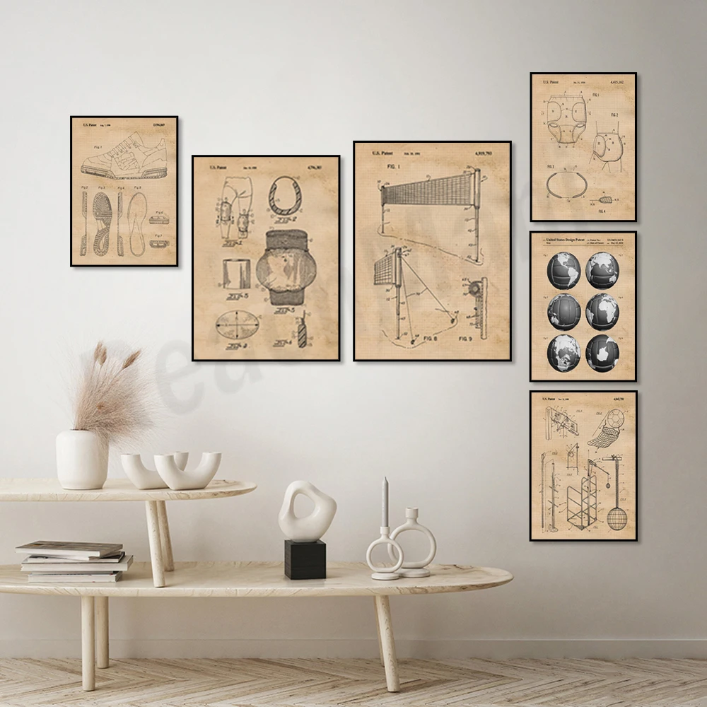 Poster cetak paten bola voli a - Home Gym Japan ulasan dan harga